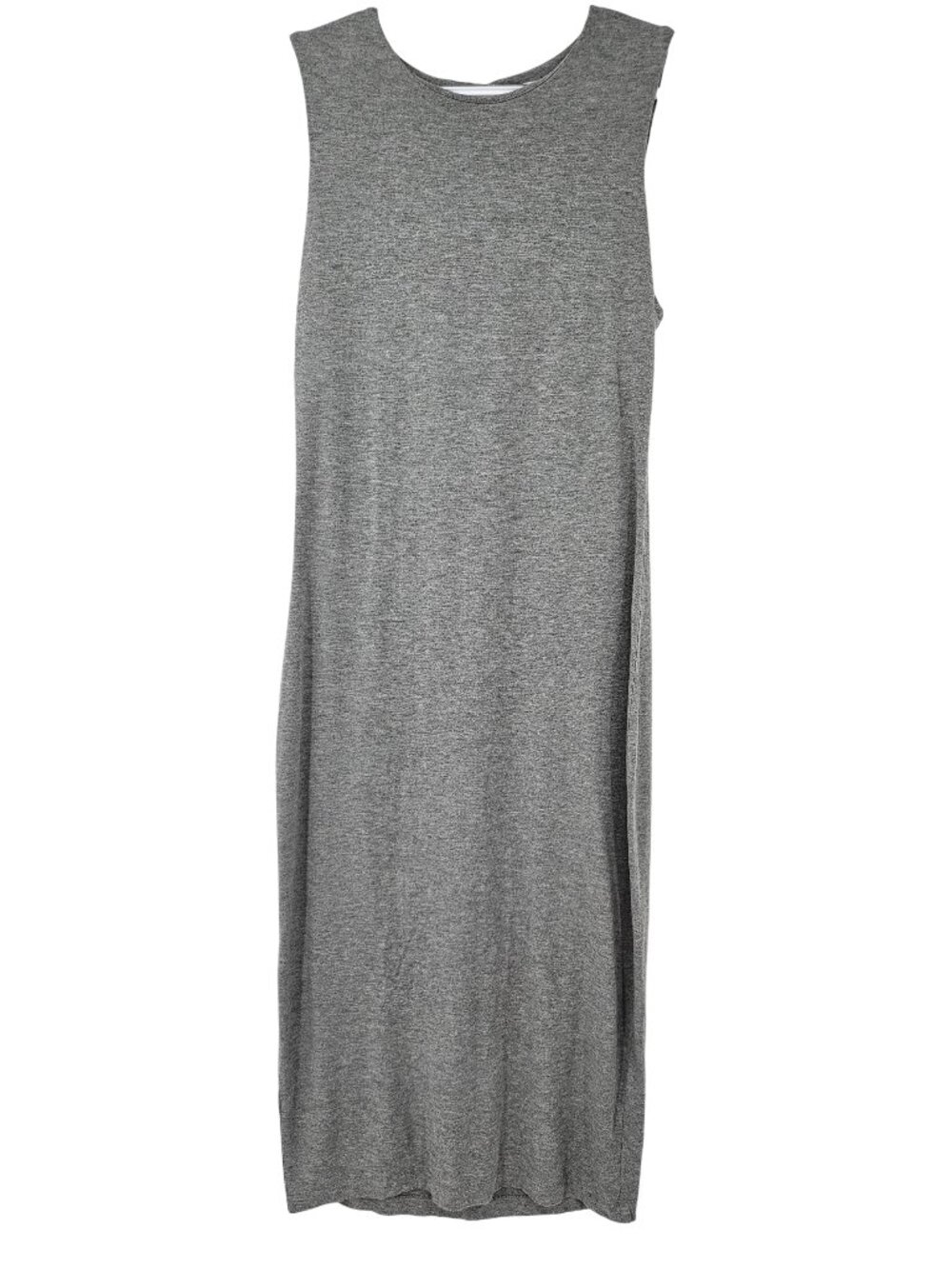 T Alexander Wang Cutout Midi Tank Dress Gray Women's Size L Minimalist Evening
